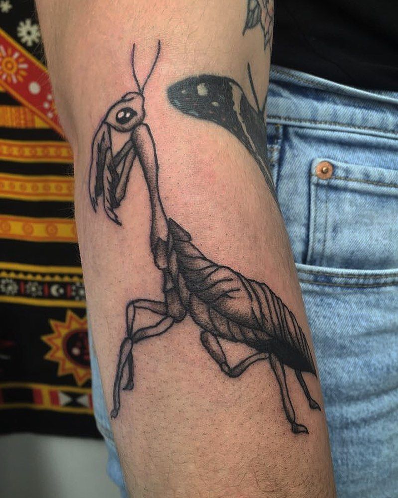 30 Pretty Mantis Tattoos You Will Love