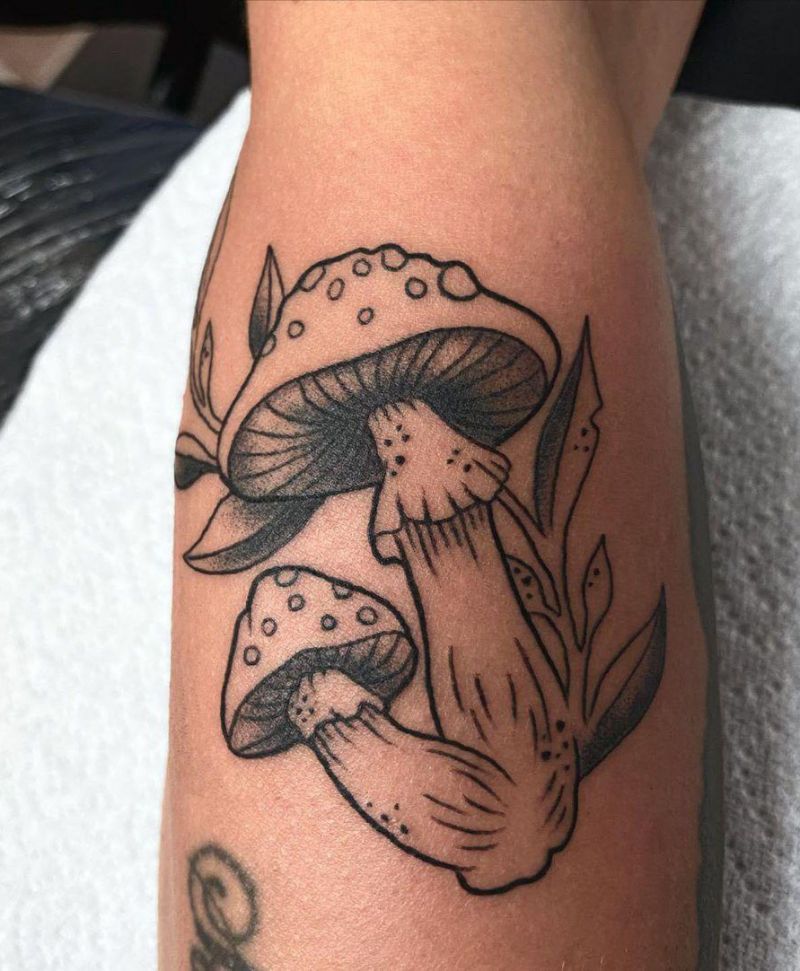 30 Pretty Mushroom Tattoos Improve Your Temperament
