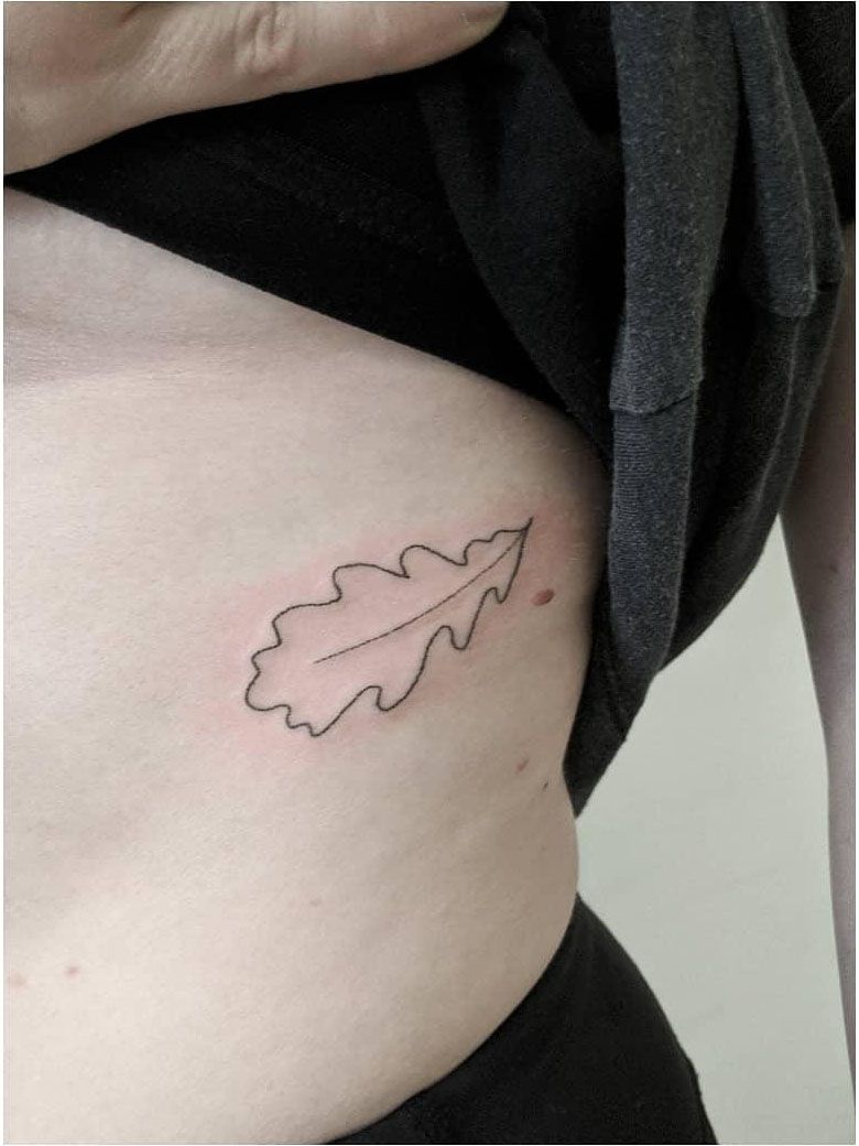 30 Pretty Oak Leaf Tattoos Make You Attractive