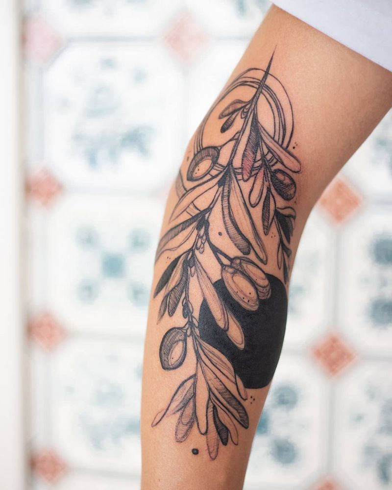 30 Pretty Olive Branch Tattoos You Will Love