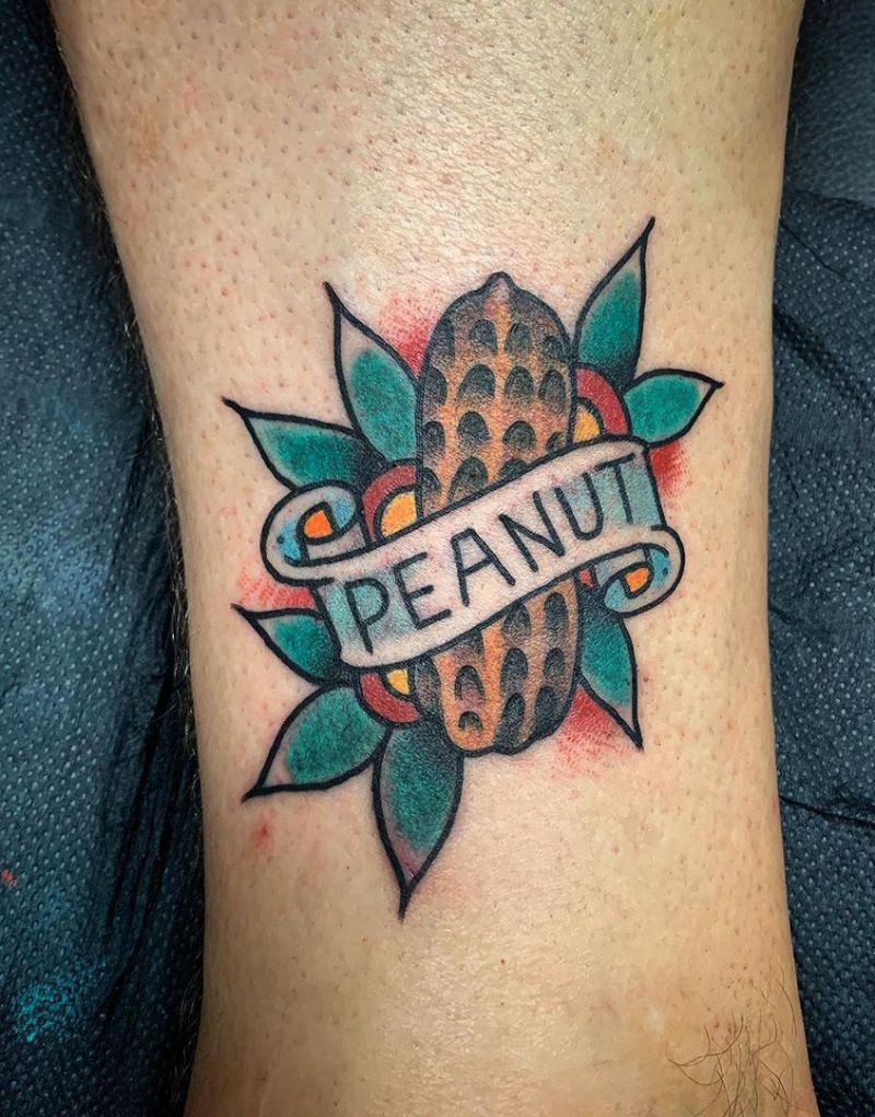 30 Cute Peanut Tattoos You Will Love