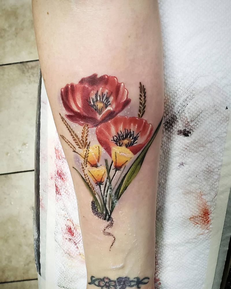 30 Pretty Poppy Tattoos to Inspire You