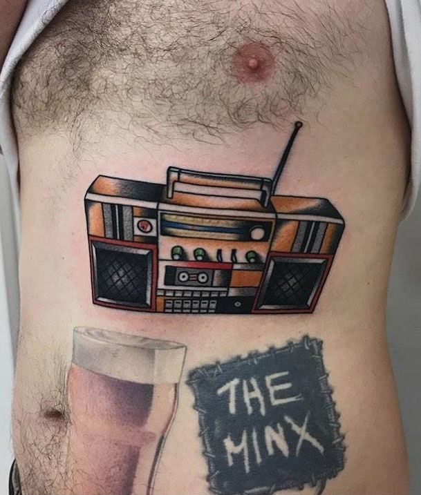 30 Pretty Radio Tattoos to Inspire You