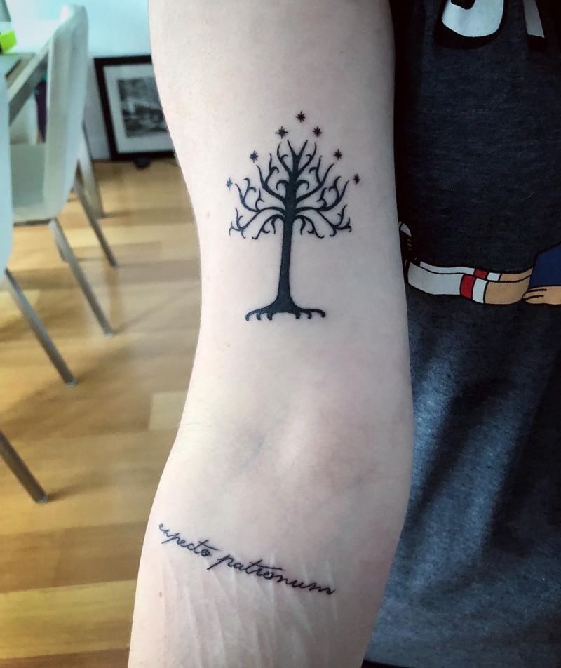 30 Pretty Tree of Gondor Tattoos Enhance Your Personality