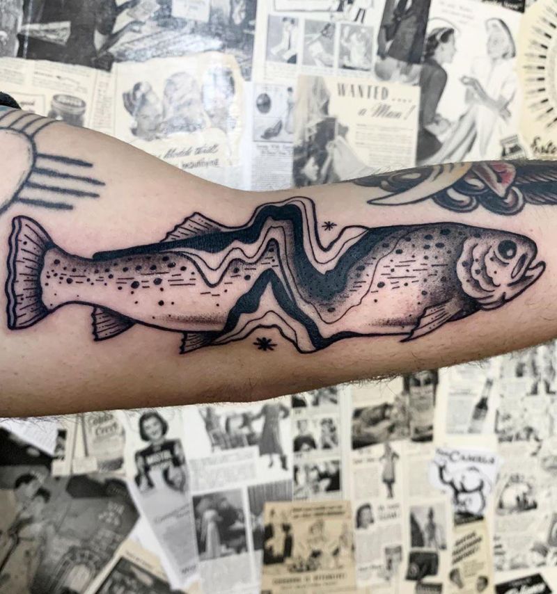 30 Elegant Trout Tattoos for Your Inspiration