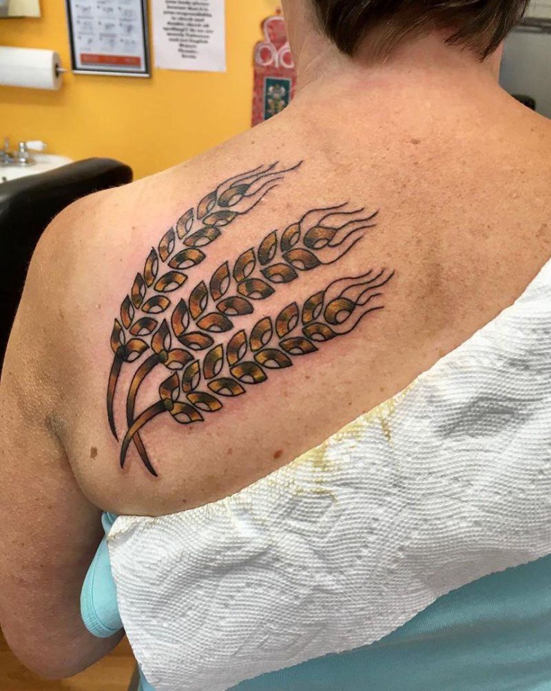 30 Pretty Wheat Tattoos to Inspire You