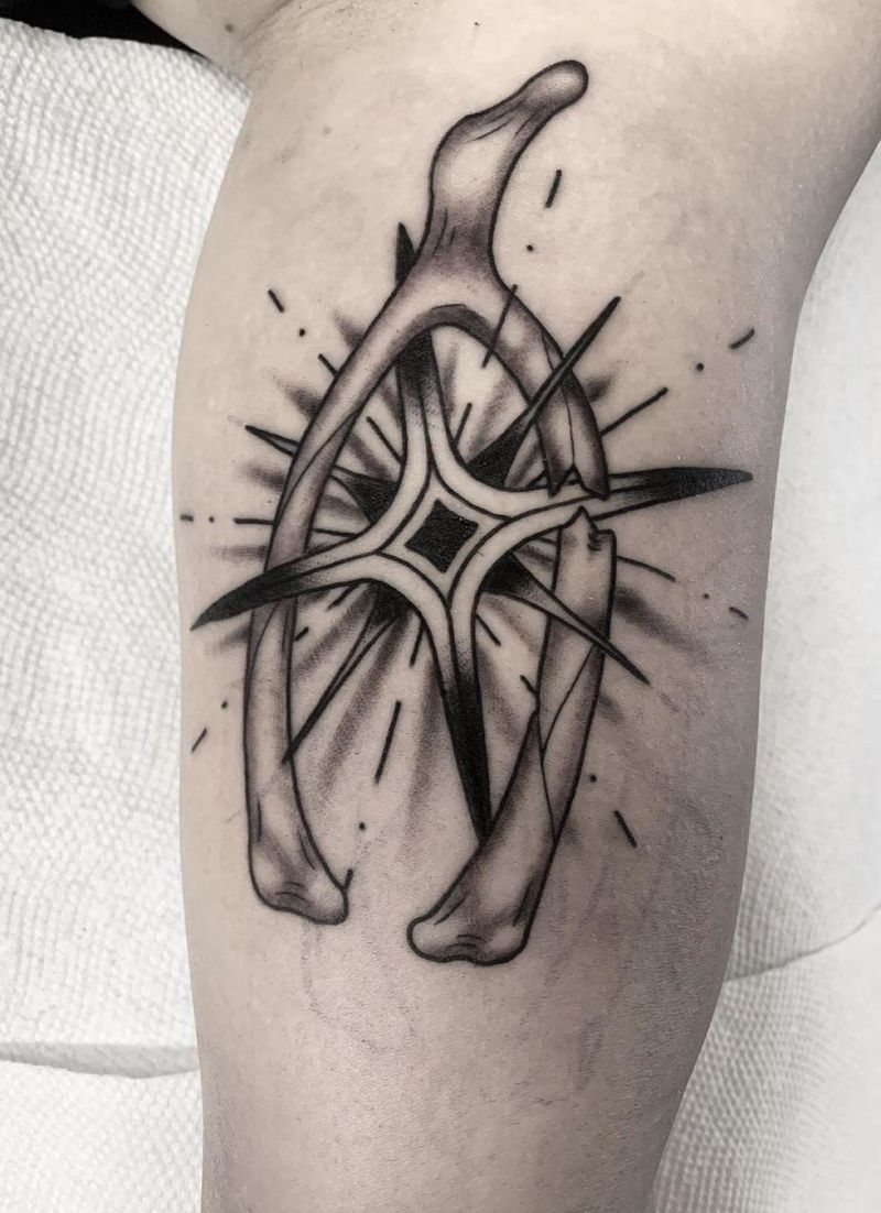 30 Pretty Wishbone Tattoos Bring You Good Luck