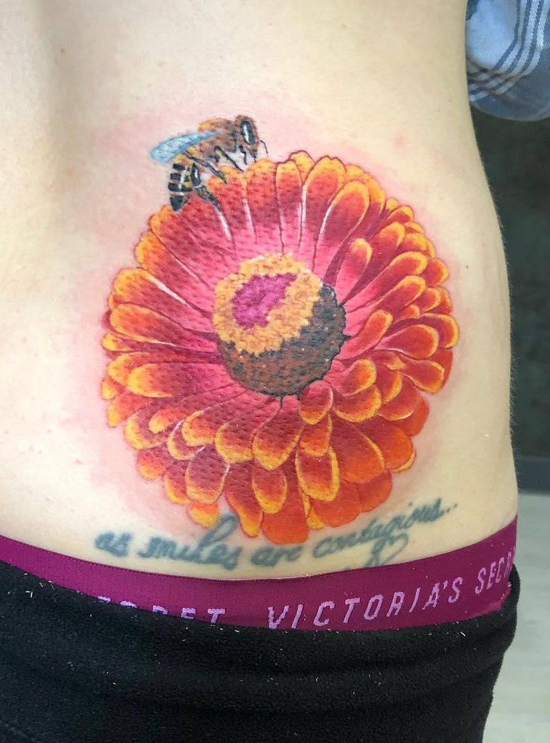 30 Pretty Zinnia Tattoos You Will Love Style VP Page 14