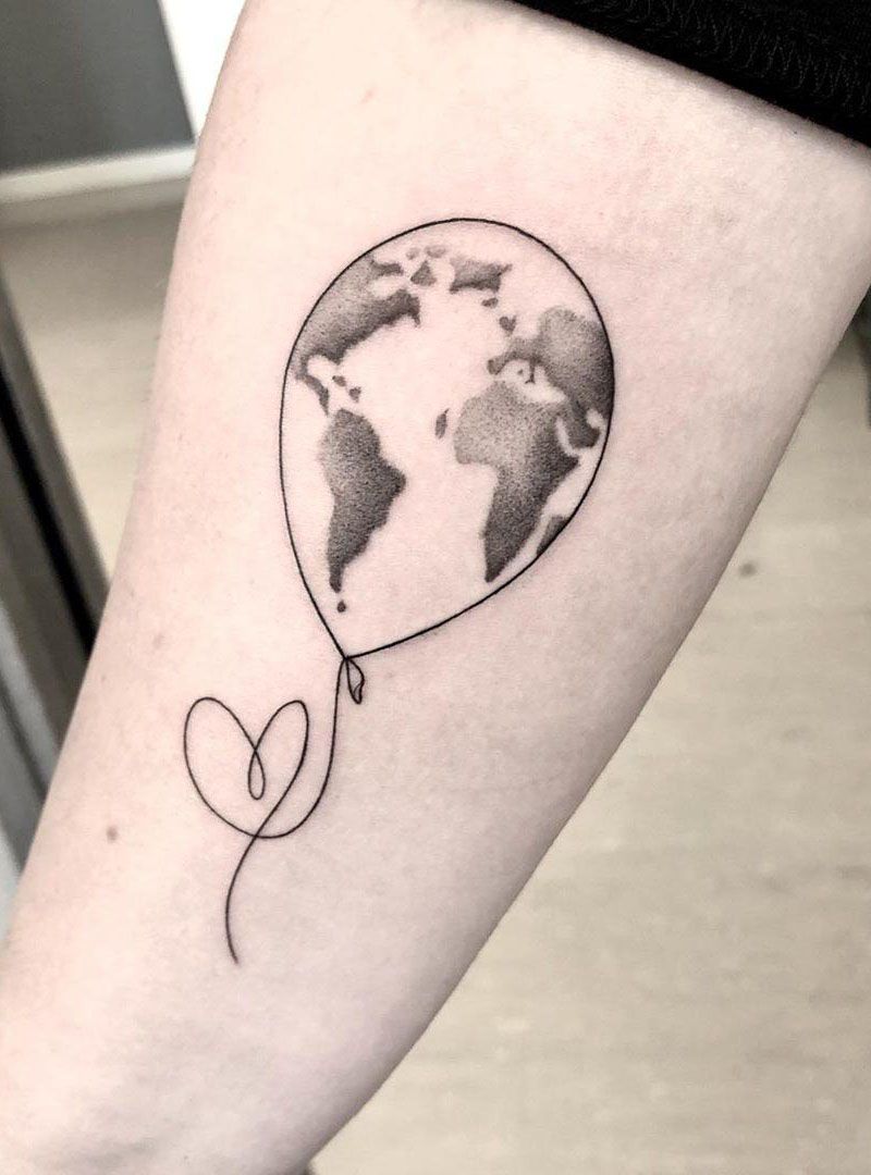 30 Pretty Balloon Tattoos to Inspire You