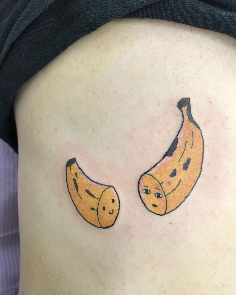 30 Pretty Banana Tattoos You Will Love