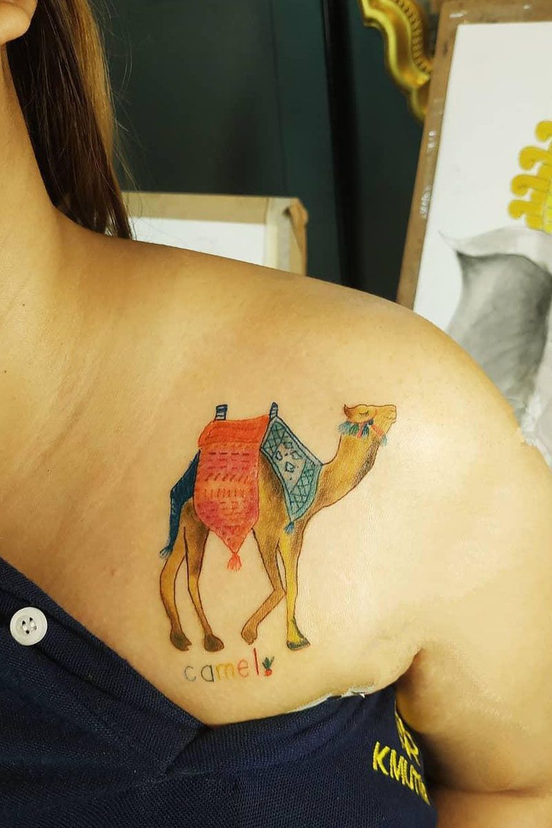 30 Pretty Camel Tattoos to Inspire You