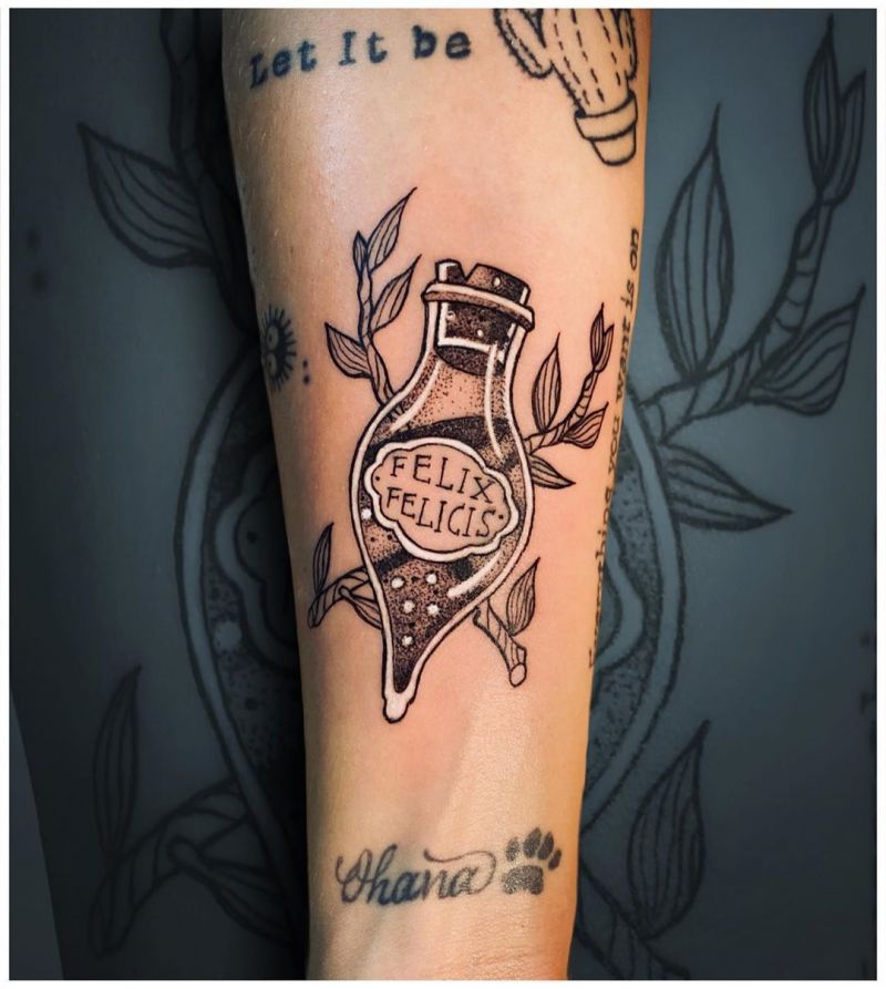 30 Pretty Felix Felicis Tattoos to Inspire You