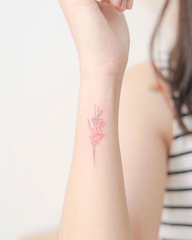 30 Pretty Gladiolus Tattoos Enhance Your Personality