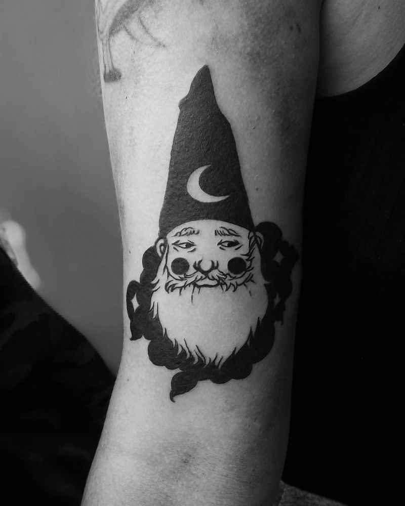 30 Cute Gnome Tattoos You Will Love