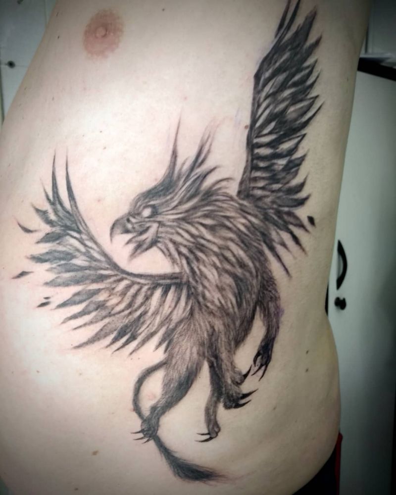 30 Pretty Griffin Tattoos Improve Your Temperament