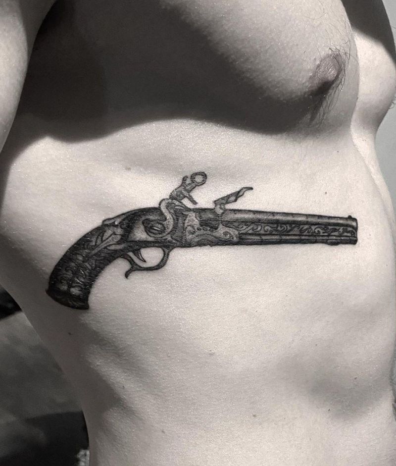 30 Pretty Gun Tattoos Enhance Your Personality