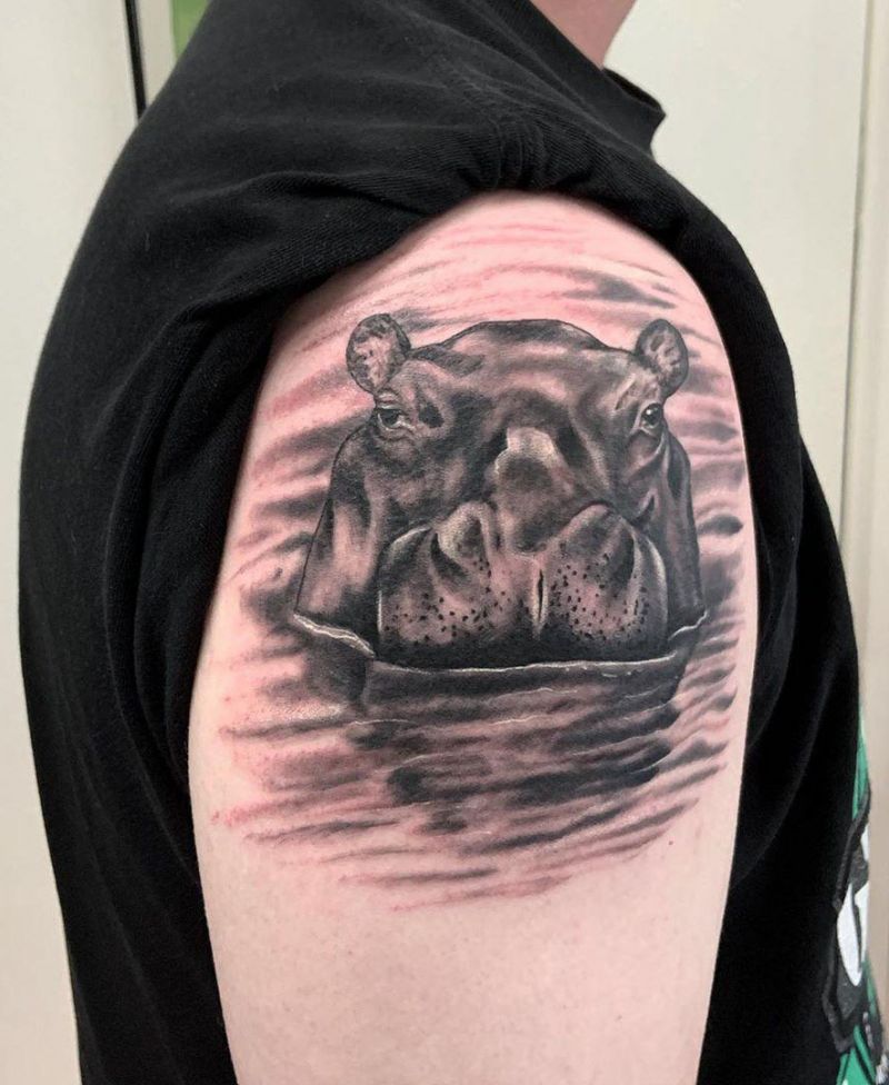 30 Perfect Hippo Tattoos Make You Attractive