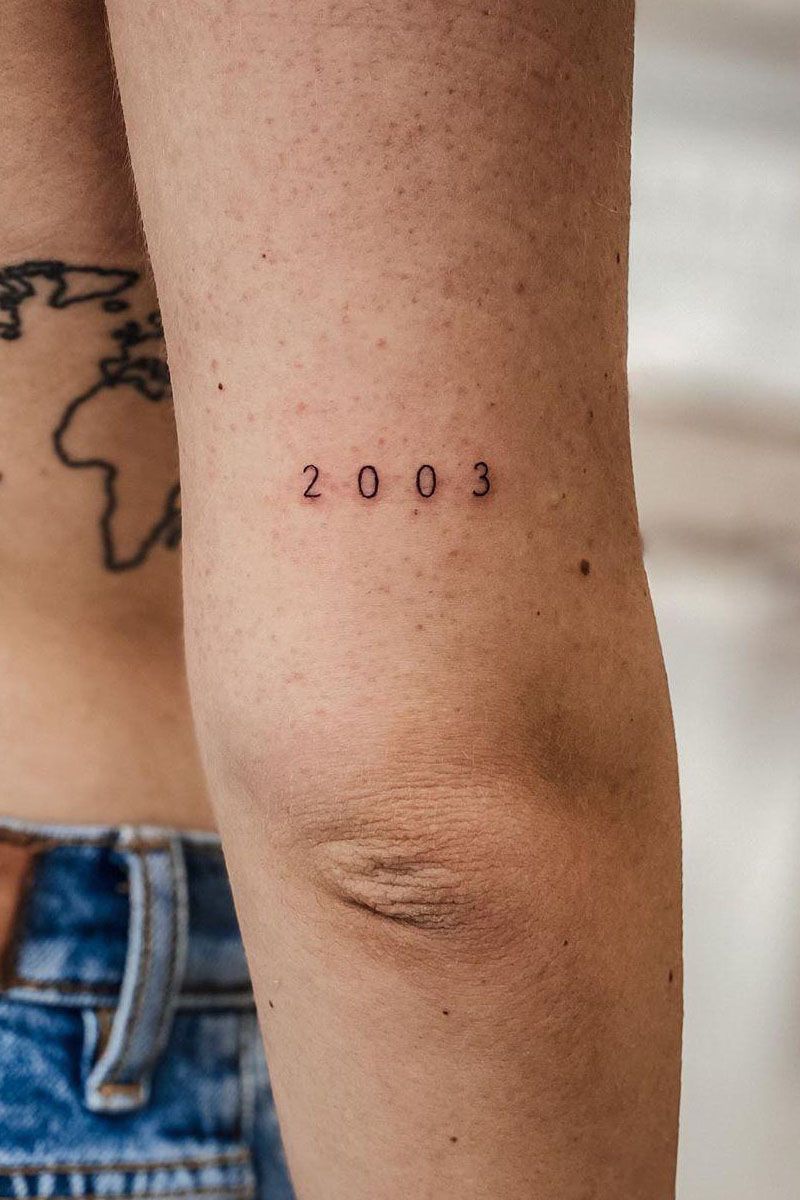 30 Pretty Number Tattoos You Will Love