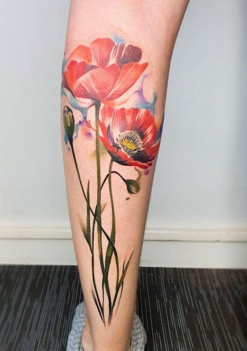 30 Pretty Poppy Tattoos to Inspire You