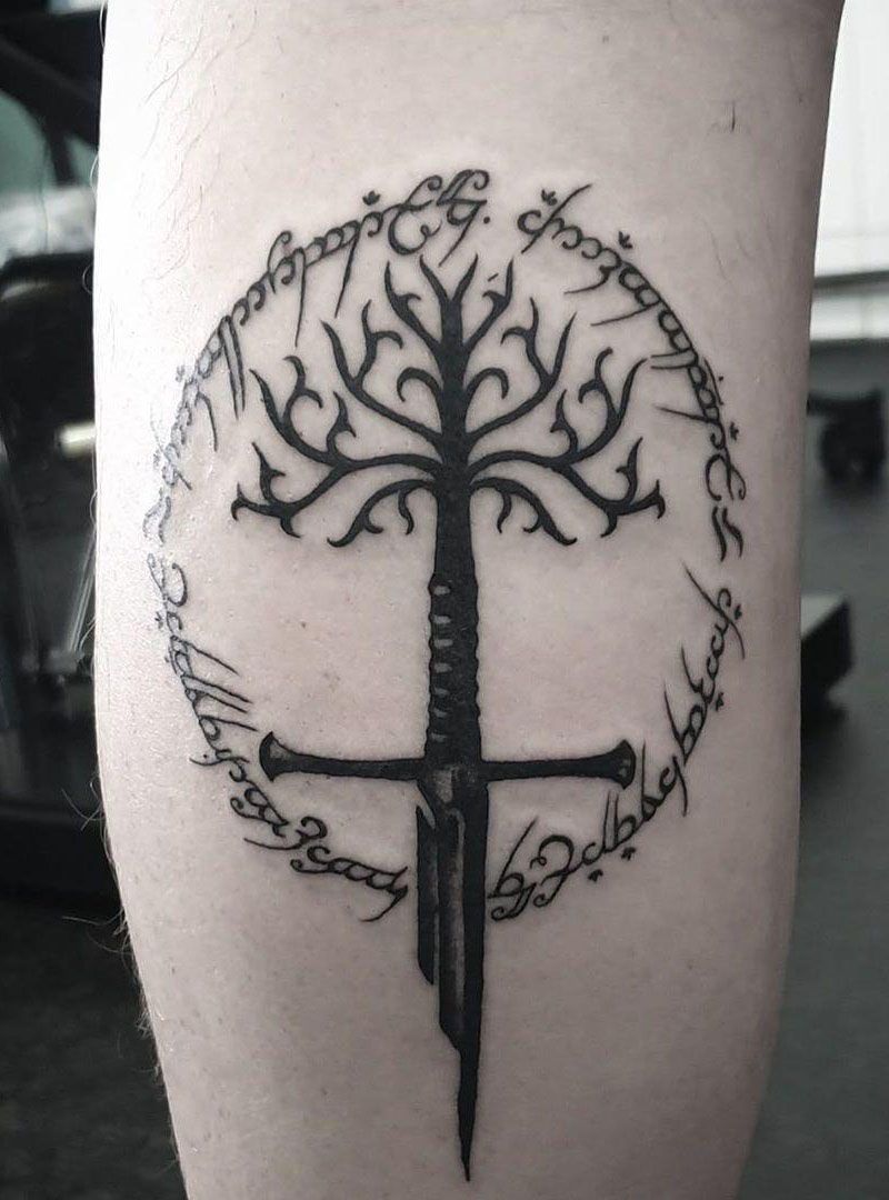 30 Pretty Tree of Gondor Tattoos Enhance Your Personality