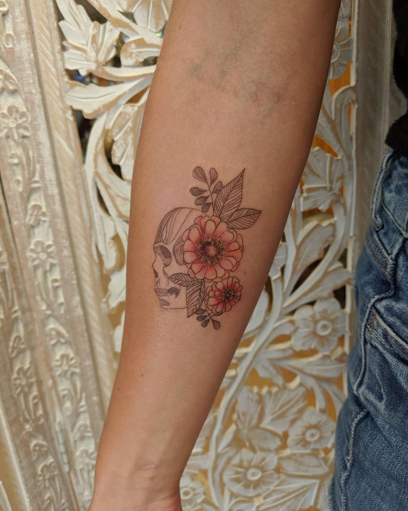 30 Pretty Zinnia Tattoos You Will Love