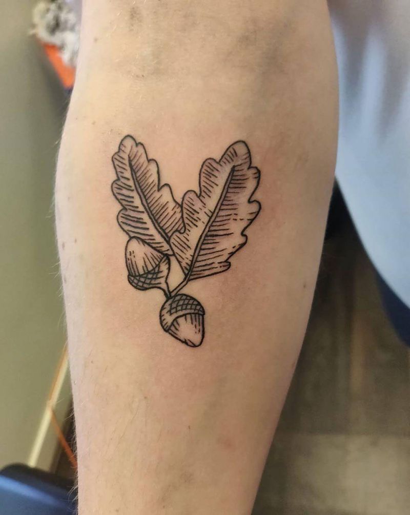 30 Pretty Acorn Tattoos Enhance Your Personality