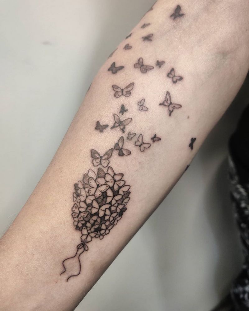 30 Pretty Balloon Tattoos to Inspire You