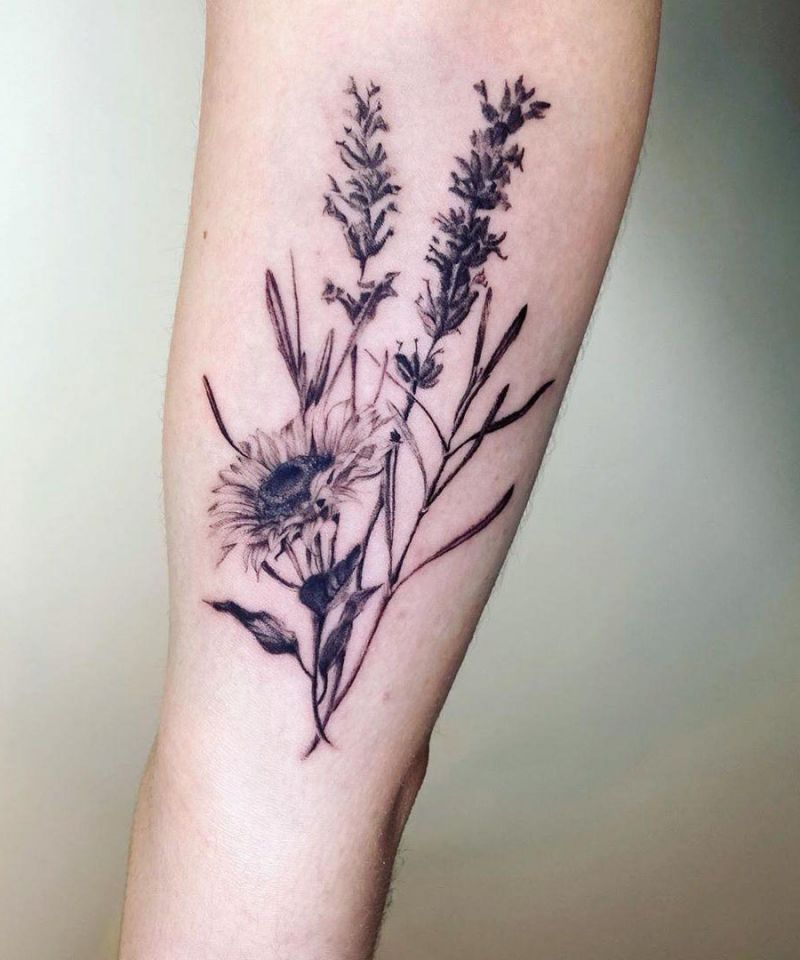 30 Elegant Bouquet Tattoos for Your Inspiration