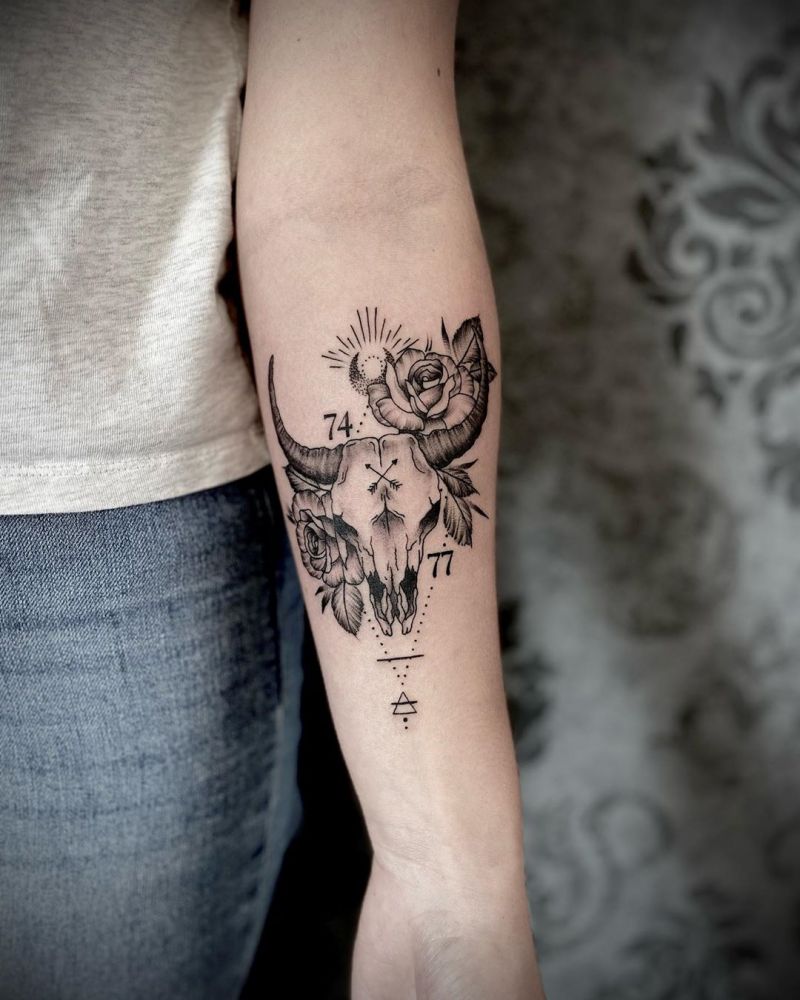 30 Pretty Bull Tattoos You Will Love