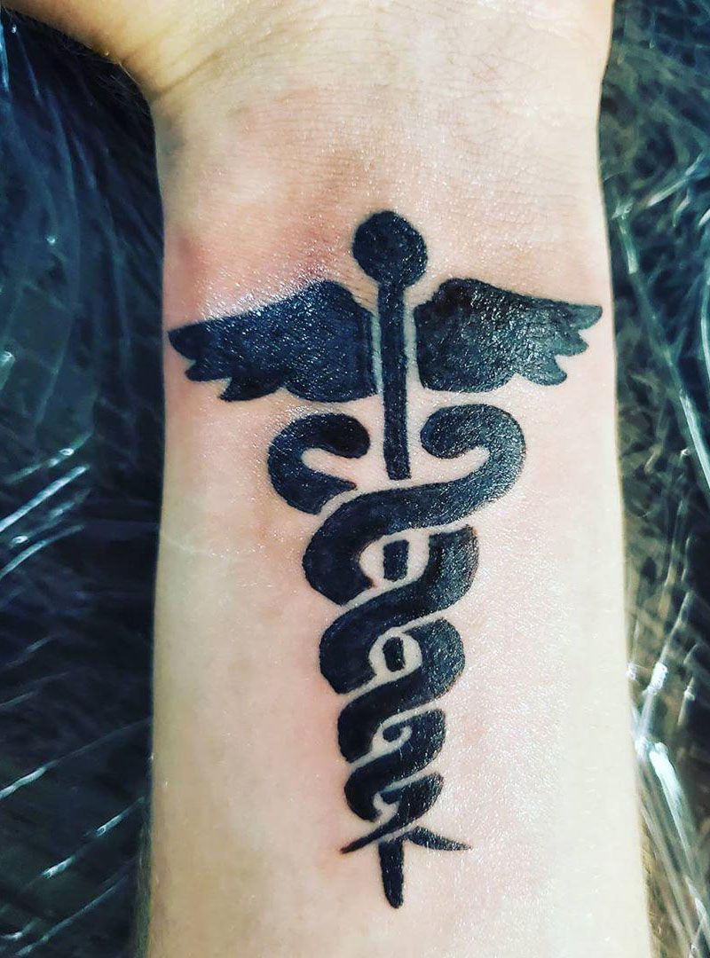 30 Pretty Caduceus Tattoos Make You Brave