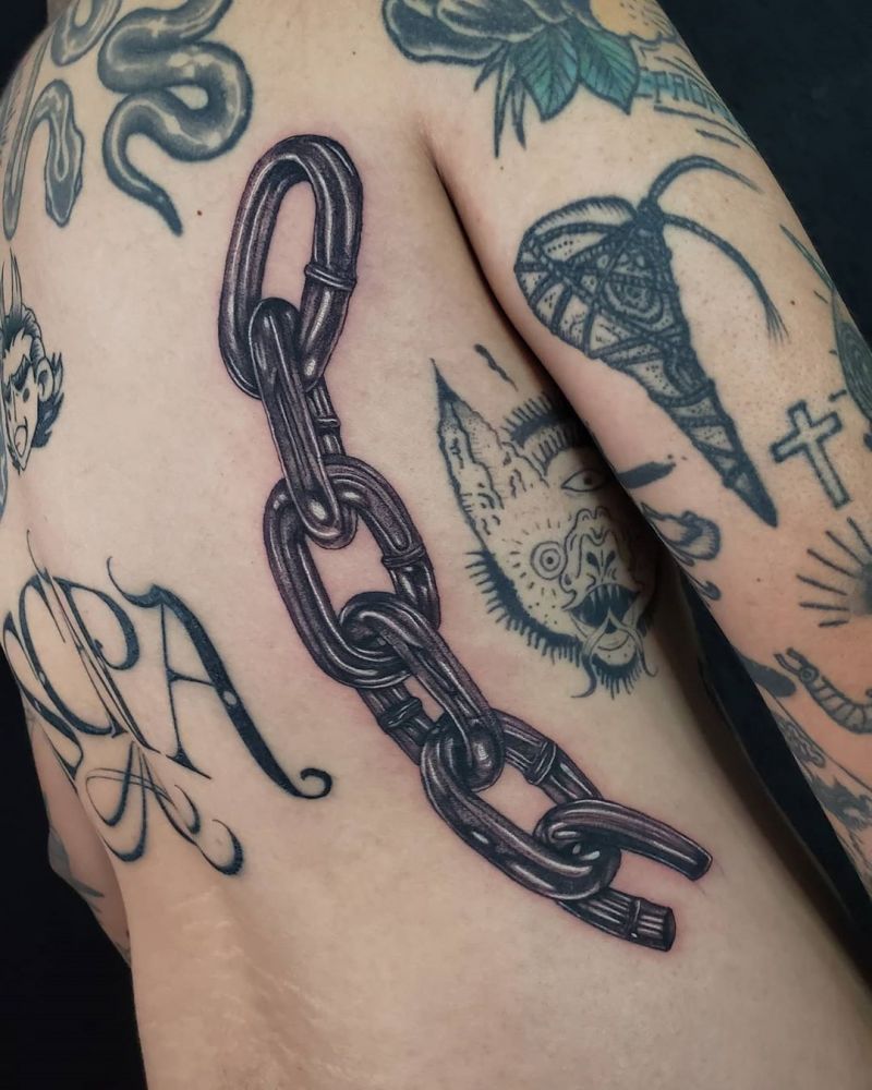 30 Pretty Chain Tattoos Make You Beautiful Forever