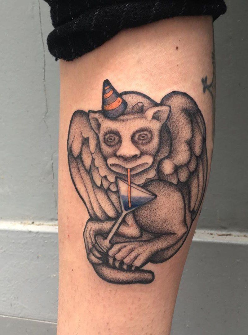 30 Pretty Gargoyle Tattoos for Inspiration