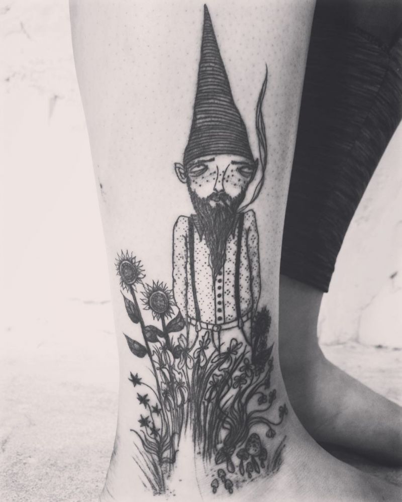 30 Cute Gnome Tattoos You Will Love