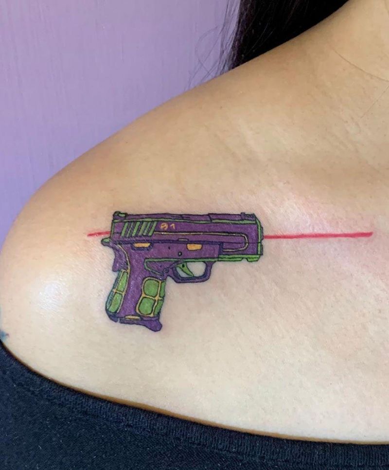 30 Pretty Gun Tattoos Enhance Your Personality