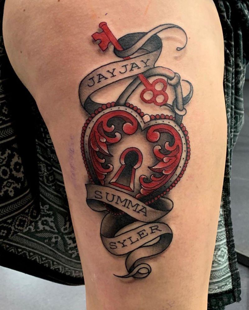 30 Beautiful Lock Tattoos You Will Love