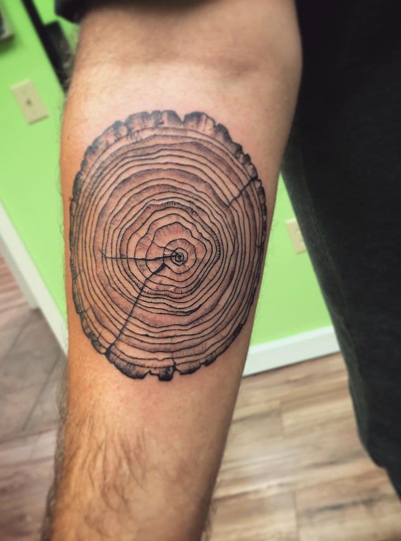 30 Pretty Tree Ring Tattoos Make You Beautiful Forever