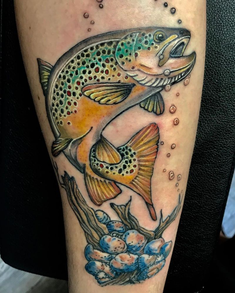 30 Elegant Trout Tattoos for Your Inspiration