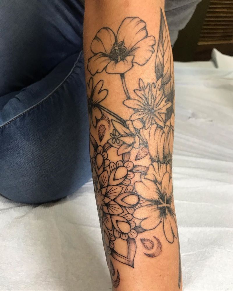 30 Pretty Wildflower Tattoos to Inspire You