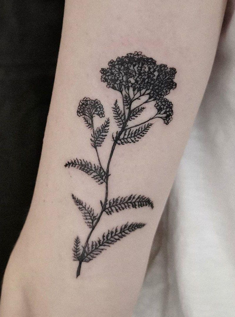 30 Pretty Yarrow Tattoos You Will Love