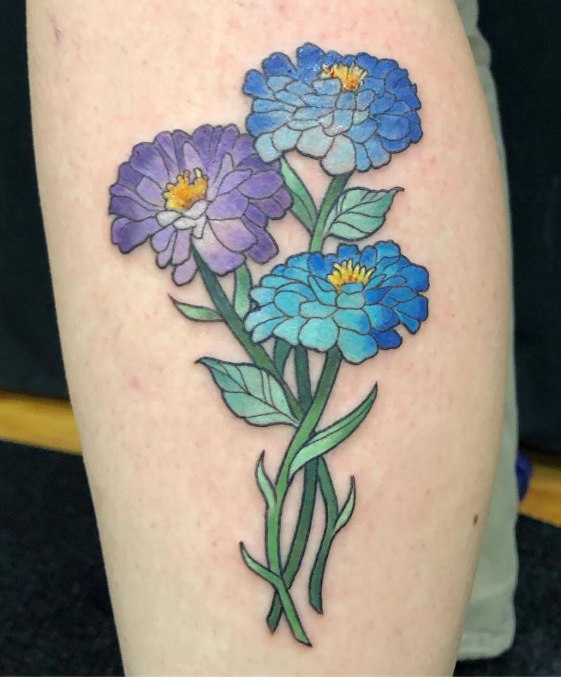 30 Pretty Zinnia Tattoos You Will Love