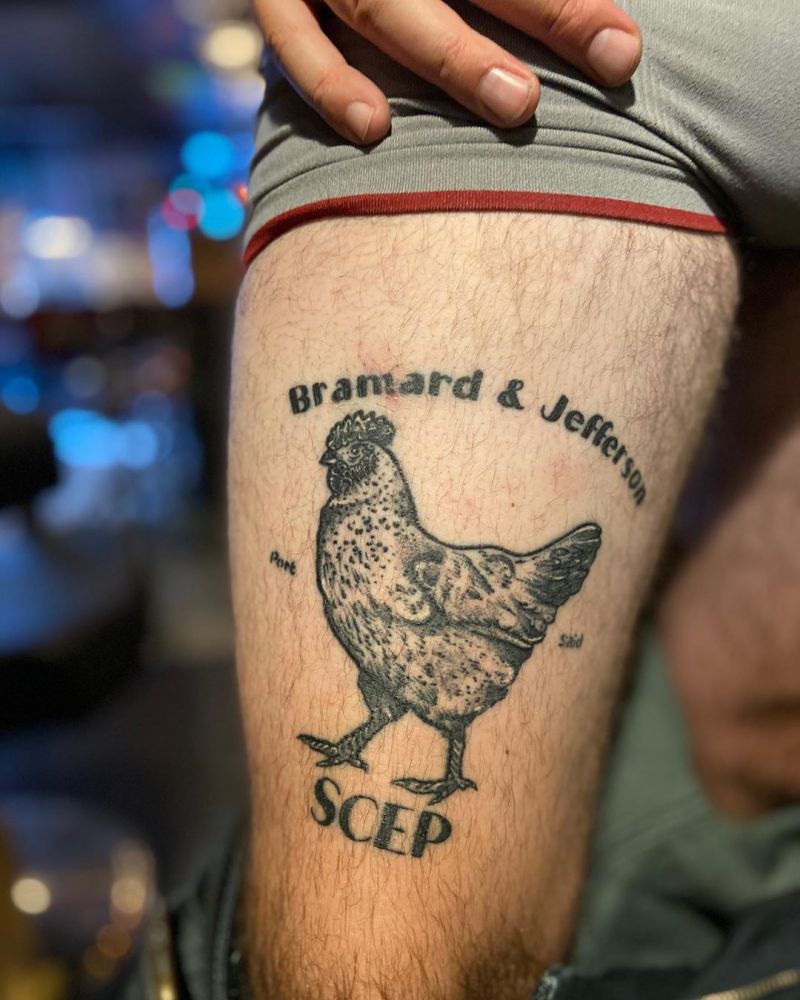 30 Cute Chicken Tattoos to Inspire You