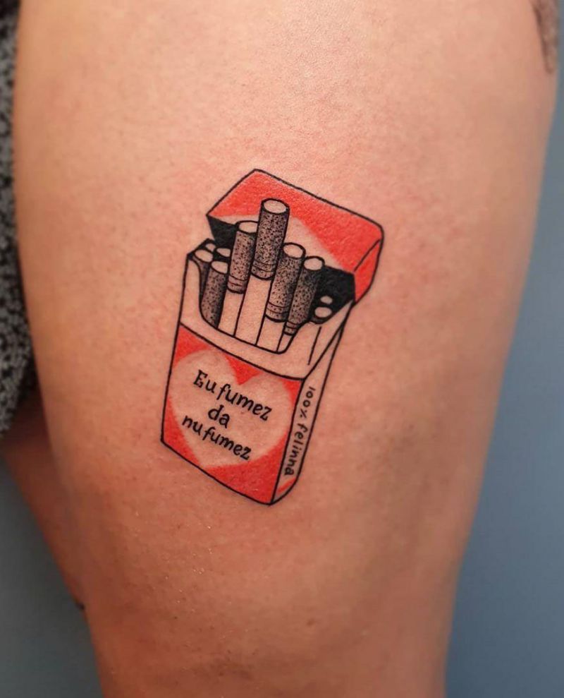 30 Pretty Cigarette Tattoos You Will Love