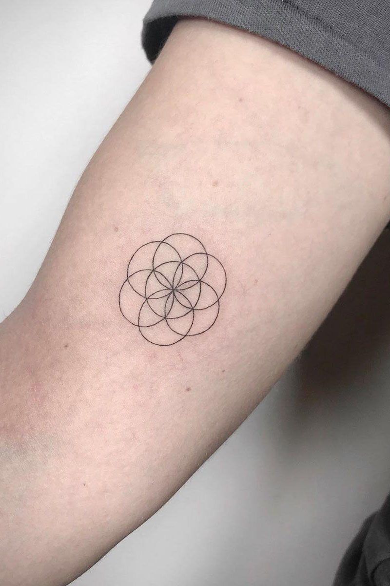 30 Pretty Flower of Life Tattoos Let You Be Kind to Life