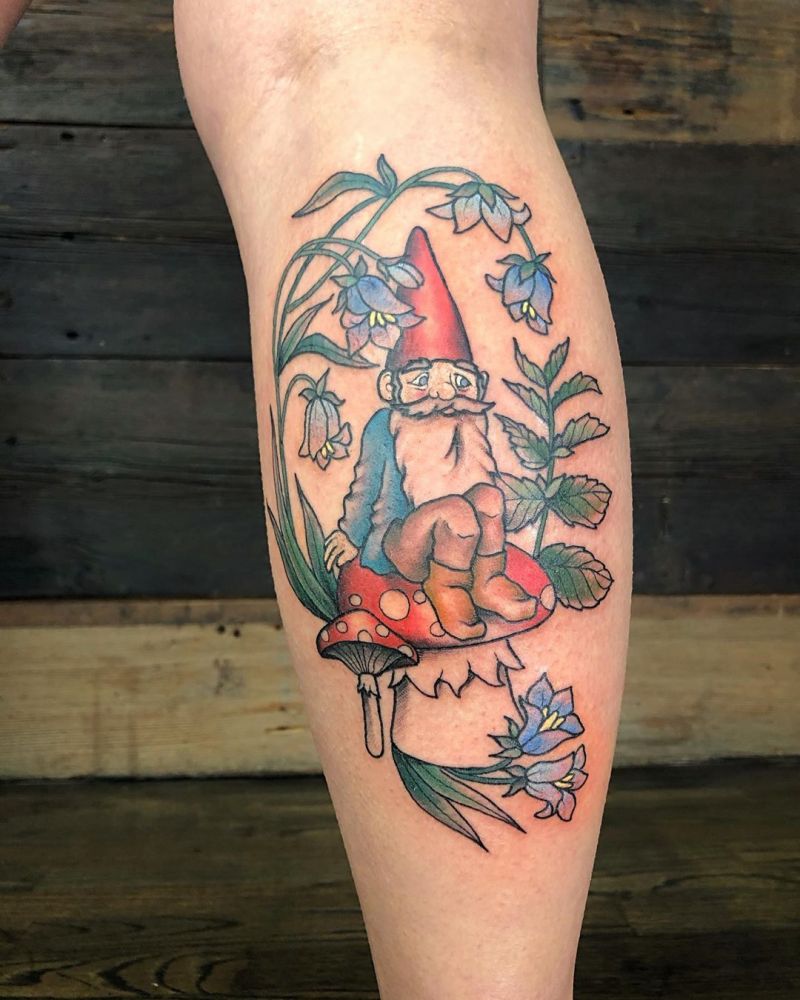 30 Cute Gnome Tattoos You Will Love