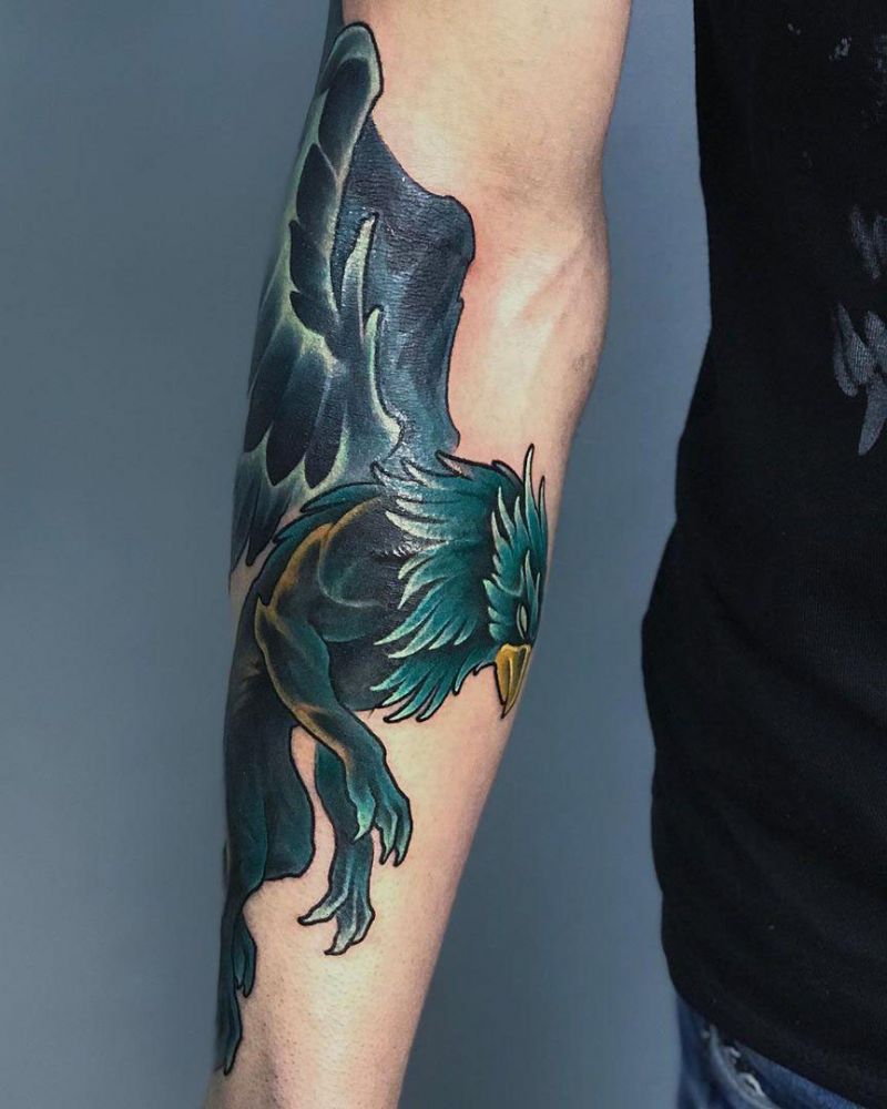 30 Pretty Griffin Tattoos Improve Your Temperament