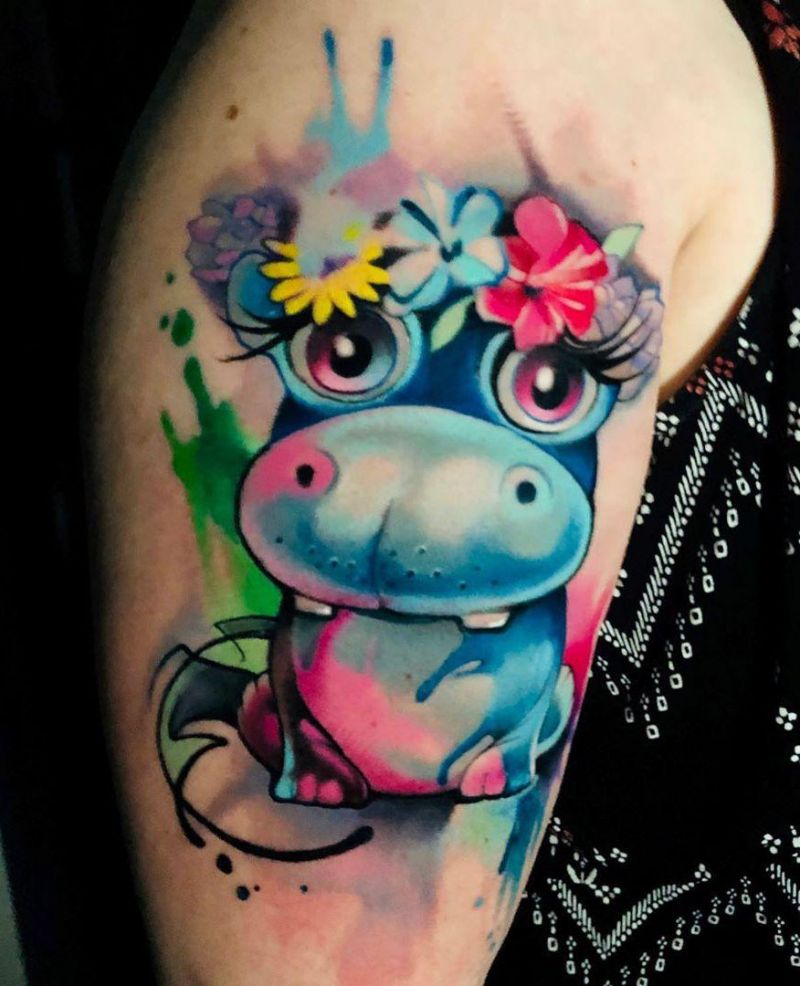 30 Perfect Hippo Tattoos Make You Attractive