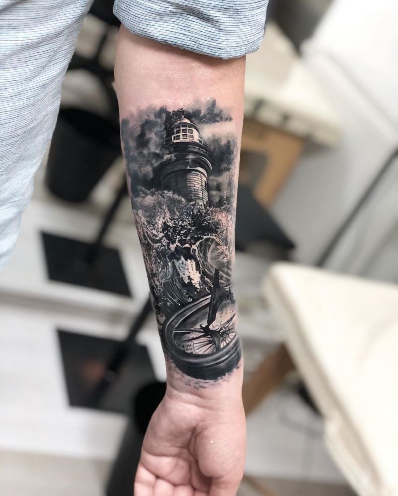 30 Stunning Lighthouse Tattoos Enhance Your Personality