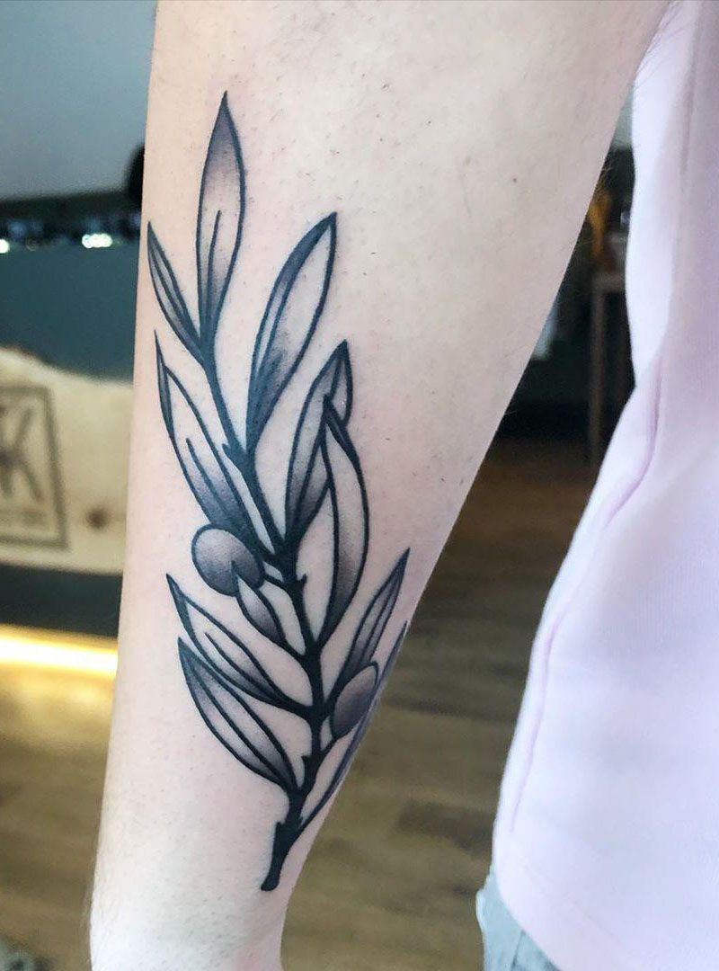 30 Pretty Olive Branch Tattoos You Will Love