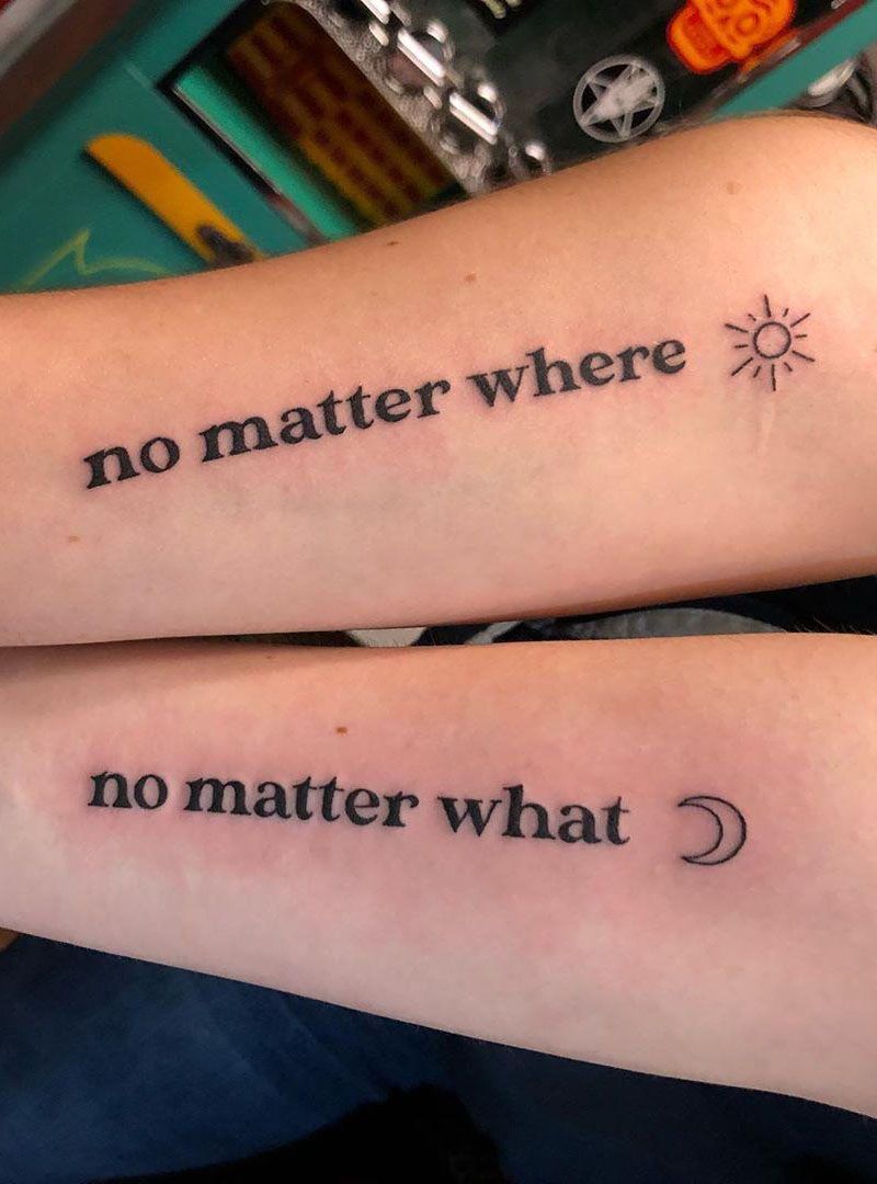 30 Pretty Sister Tattoos Let You Always Miss Each Other