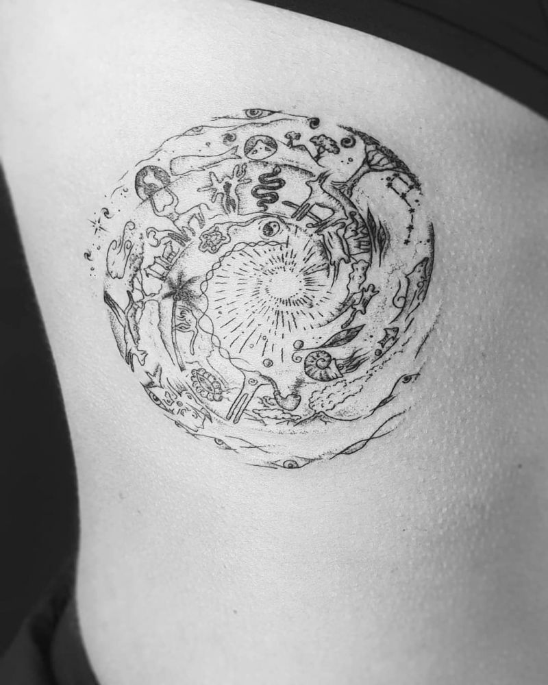 30 Pretty Circle of Life Tattoos Enhance Your Personality